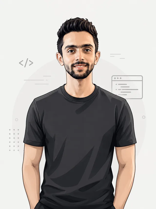 Illustrated portrait of Sameh Adel